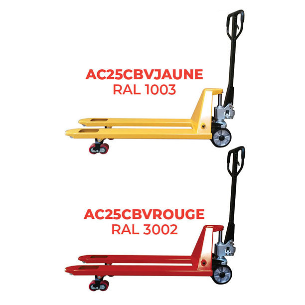 Transpalette manuel pro couleur 2500 kg | AC25CBV