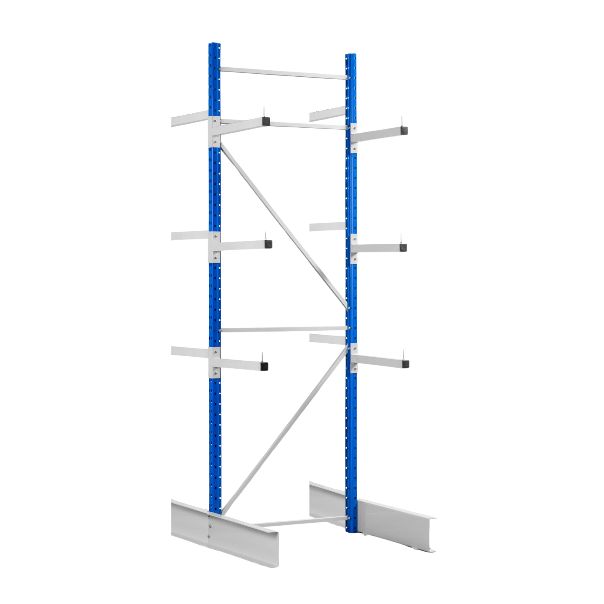 Rayonnage horizontal Cantilever Léger ZC Double Face | 80 Kg/niveau