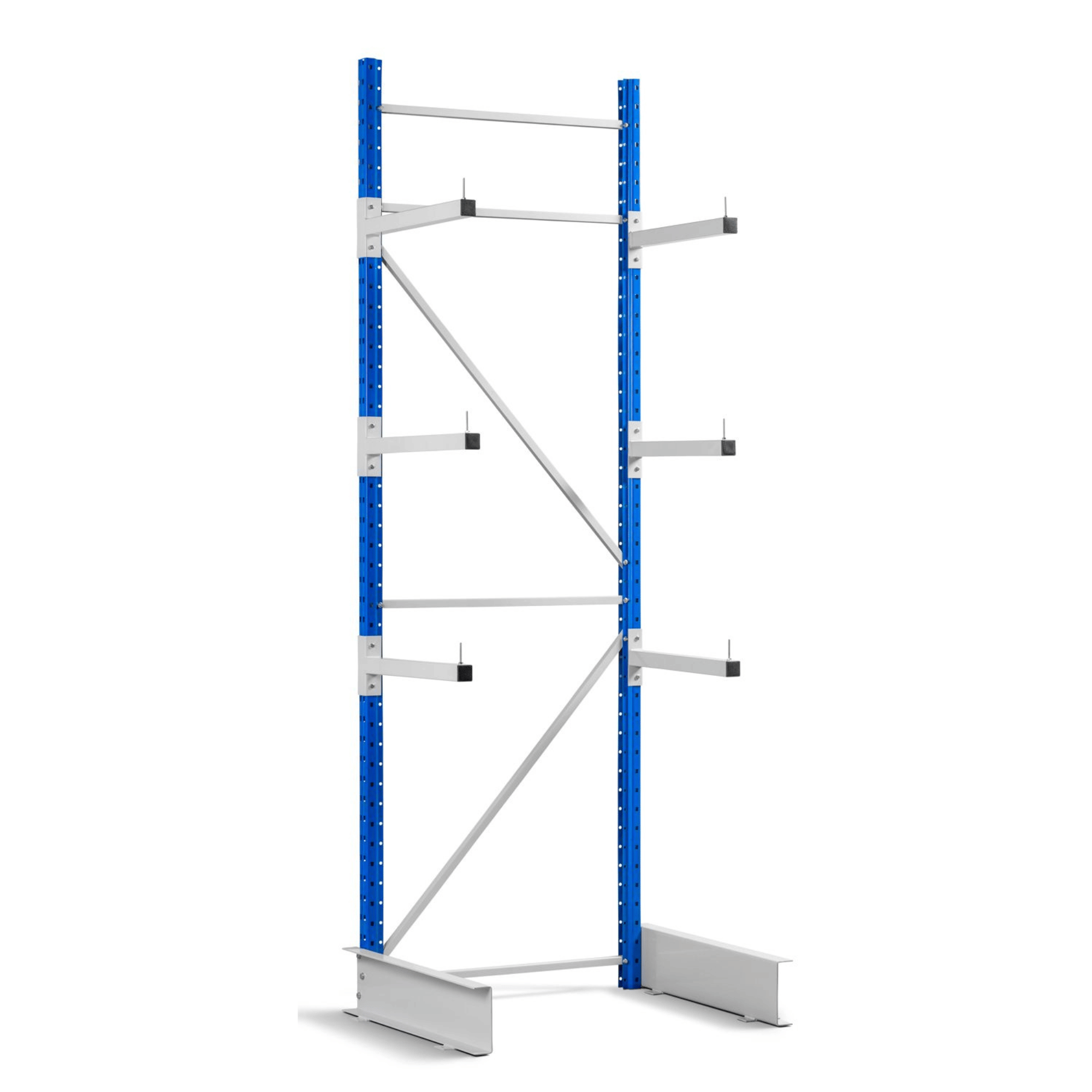 Rayonnage horizontal Cantilever Léger ZC Simple Face | 80 Kg/niveau